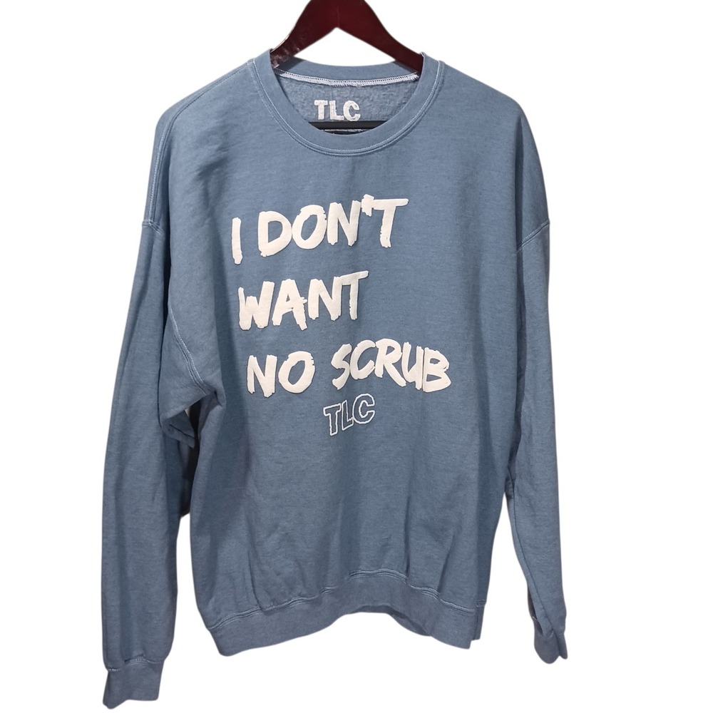 TLC I Don't Want No Scrub Band Pullover Size‎ Large The Buckle NWT